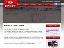 Tablet Screenshot of capitalconcreteinc.com
